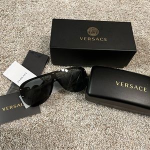Brand New - Authentic -  Versace black sunglasses